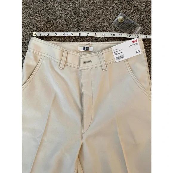 Uniqlo -  Women Twill Wide Pants - size 2 - Picture 7 of 8